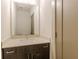 Modern bathroom with vanity and large mirror at 1158 Reynolds Square Ln, Atlanta, GA 30307