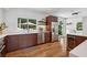 Modern kitchen with stainless steel appliances and wood cabinets at 1842 Windemere Ne Dr, Atlanta, GA 30324