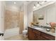 Clean bathroom with granite vanity and a bathtub at 351 Washington Ne Ave # 302, Marietta, GA 30060