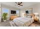 Main bedroom with large windows and ceiling fan at 351 Washington Ne Ave # 302, Marietta, GA 30060
