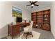 Spacious home office features built-in shelving and large desk at 351 Washington Ne Ave # 302, Marietta, GA 30060