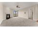 Spacious living room with fireplace and access to balcony at 351 Washington Ne Ave # 302, Marietta, GA 30060