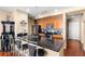 Modern kitchen with stainless steel appliances and granite countertops at 565 Peachtree Ne St # 1209, Atlanta, GA 30308