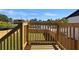 Wooden deck overlooking backyard and city skyline at 541 Sunset Nw Ave, Atlanta, GA 30318
