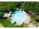 Aerial view of resort-style pool and hot tub at 700 Park Regency Ne Pl # 602, Atlanta, GA 30326