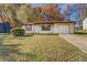 Ranch style home with attached garage and mature trees at 5267 Tasman Trl, Lithonia, GA 30038