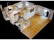 Open concept floor plan with kitchen, living room, and bedroom at 300 Johnson Ferry Ne Rd # B611, Atlanta, GA 30328