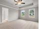 Large bedroom with carpet flooring and ceiling fan at 5599 Hislop Ln # 78, Mableton, GA 30126