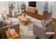Virtually staged living room featuring hardwood floors and neutral color palette at 2320 Capehart Ne Cir, Atlanta, GA 30345