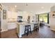 Modern kitchen with white cabinets and granite countertops at 1661 Flagstone Ln, Conyers, GA 30012