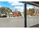 Private balcony overlooking the neighborhood with a white railing at 4562 Spring St, Acworth, GA 30101
