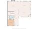 One-story floor plan showcasing a bedroom, bath, kitchen, and living room at 4562 Spring St, Acworth, GA 30101