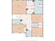 Two-story floor plan with primary bedroom and multiple bedrooms and baths at 4562 Spring St, Acworth, GA 30101