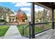 Front porch with view of the street and neighboring homes at 4562 Spring St, Acworth, GA 30101
