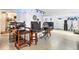 Finished basement with fireplace, barstools and entertainment area at 3741 100 Rd, Douglasville, GA 30135