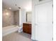 Bathroom with tub, shower, and wood vanity at 361 17Th Nw St # 1618, Atlanta, GA 30363