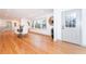 Light-filled dining area with hardwood floors and a modern dining set at 3645 Aldea Dr, Decatur, GA 30032