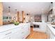 Modern kitchen with white cabinets, quartz countertops, and stainless steel appliances at 3645 Aldea Dr, Decatur, GA 30032