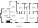 1172 sq ft floor plan, 3 bedrooms, 1 bath, Gathering room, living room, dining area, kitchen and foyer at 2543 Brentwood Rd, Decatur, GA 30032