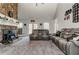 Spacious living room with stone fireplace and comfortable seating at 3975 Mcconnell Rd, Cumming, GA 30028