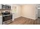 Kitchen with stainless steel appliances and granite countertops at 193 Polar Rock Sw Rd, Atlanta, GA 30315