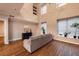 Spacious living room with hardwood floors and large windows at 2626 Peachtree Nw Rd # 412, Atlanta, GA 30305