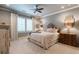 Spacious bedroom with ceiling fan and neutral decor at 101 Morgan Ln, Canton, GA 30115