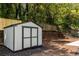 Large backyard with storage shed and retaining wall at 126 Marona Ne St, Atlanta, GA 30307