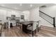 Dining area with dark wood table and seating for four at 860 Constellation Dr, Decatur, GA 30033