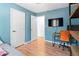 Versatile bedroom with desk, TV, and ample closet space at 368 Triumph Se Cir, Atlanta, GA 30354