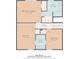 Upper floor plan with primary bedroom and two additional bedrooms at 2793 Heritage Ln, Morrow, GA 30260