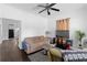 Cozy living room featuring hardwood floors and comfortable seating at 1050 Boulevard Ne Dr, Atlanta, GA 30317