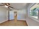 Bright bedroom with hardwood floors and access to a full bathroom at 1864 Pinedale Pl, Decatur, GA 30032