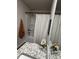 Clean bathroom with tub shower and granite countertop at 247 Ivey Ter # 45, Temple, GA 30179