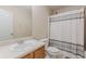 Clean bathroom with shower/tub combo and vanity at 5439 Village Rdg, Fairburn, GA 30213