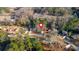 Aerial view showing home's location in a quiet neighborhood at 2080 Bluffton Way, Decatur, GA 30035