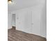Spacious bedroom with wood-look floors and two closets offering lots of storage at 2080 Bluffton Way, Decatur, GA 30035