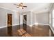 Large bedroom with hardwood floors and ample natural light at 2105 Monhegan Se Way # 13, Smyrna, GA 30080