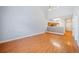 Living room with hardwood floors and kitchen bar at 45 Eagle Glen Ne Dr, Cartersville, GA 30121