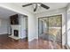 Dining area with hardwood floors and access to balcony at 2838 Vinings Central Se Dr # 148, Atlanta, GA 30339