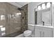 Updated bathroom with walk-in shower and modern vanity at 2142 Cloverdale Se Dr, Atlanta, GA 30316