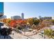 Aerial view of cityscape with autumn foliage at 285 Centennial Olympic Park Nw Dr # 401, Atlanta, GA 30313