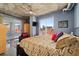 Main bedroom with king bed and access to balcony at 285 Centennial Olympic Park Nw Dr # 401, Atlanta, GA 30313