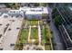 Aerial view of a well-maintained courtyard with ample green space at 285 Centennial Olympic Park Nw Dr # 401, Atlanta, GA 30313