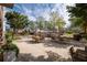 Enjoy grilling and dining in this outdoor patio area with city views at 285 Centennial Olympic Park Nw Dr # 401, Atlanta, GA 30313