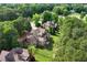 Aerial view of home with backyard and pool at 2297 Hamilton Mill Pkwy, Dacula, GA 30019