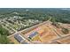 Birds-eye view of the townhome community and its surrounding neighborhood at 318 Crimson Dr, Union City, GA 30291