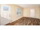 Bright living room with hardwood floors and neutral walls at 1883 Meadow Ln, Decatur, GA 30032