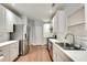 Clean kitchen featuring stainless steel appliances and white cabinets at 1113 Blackshear Dr, Decatur, GA 30033