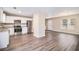 Modern kitchen with stainless steel appliances and granite countertops at 5426 Radford Ln, Lithonia, GA 30038